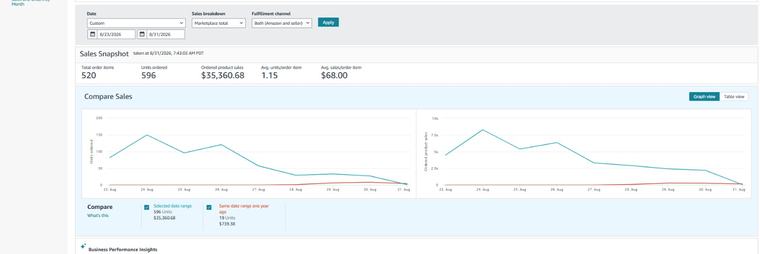 Amazon sales screenshot 7